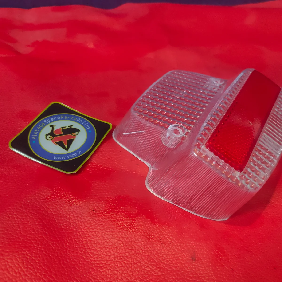CLEAR LENSE BRAKE LIGHT GLASS FOR BAJAJ SUPER 3