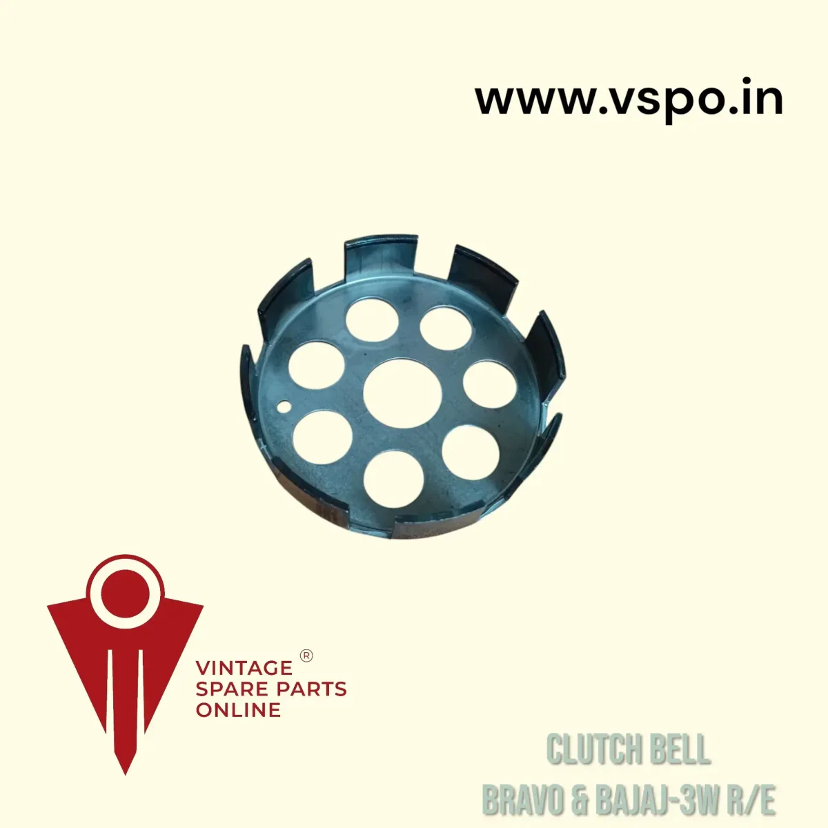 Clutch bell for bajaj chetak bravo 5 port 2