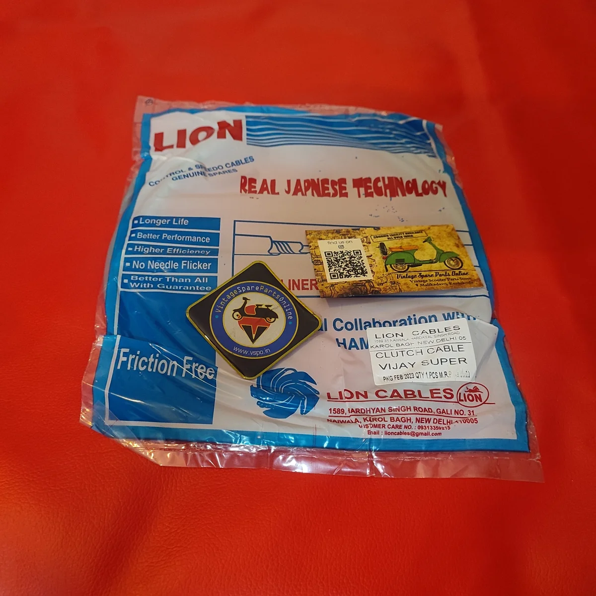 CLUTCH CABLE FOR LAMBRETTA/ VIJAI SUPER