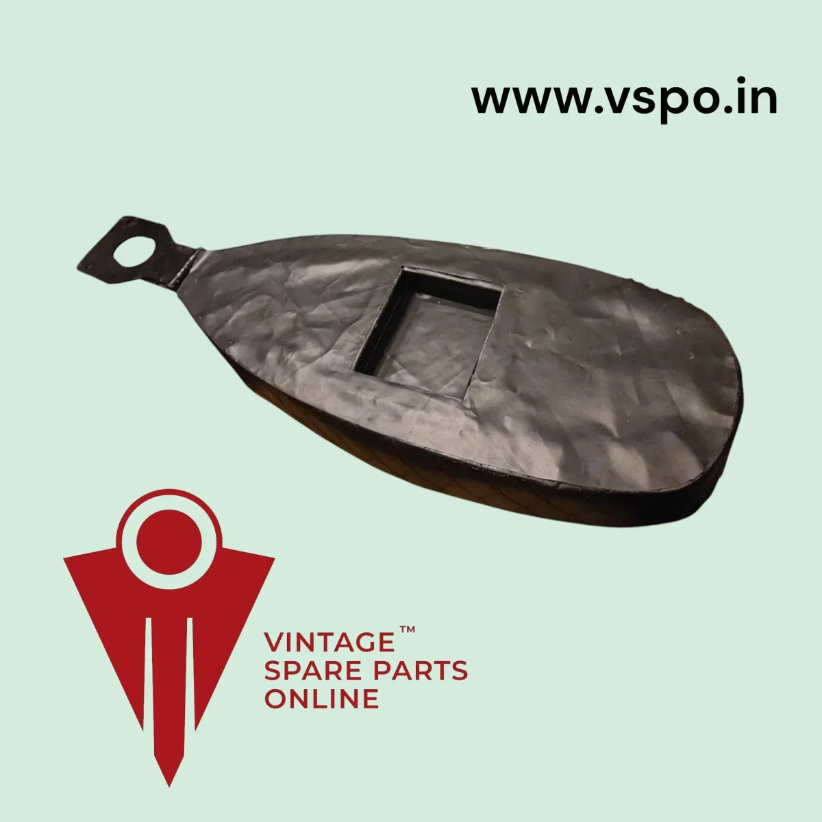 Custom made black rexin long seat for chetak, super, cub 3