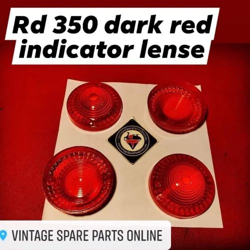 DARK RED INDICATOR GLASS FOR RD350 RX100