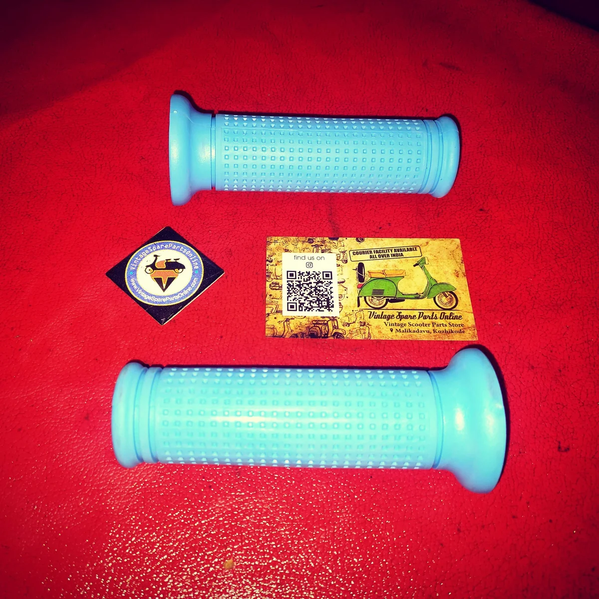 DOT DESIGN BLUE COLOUR GRIP FOR SCOOTERS