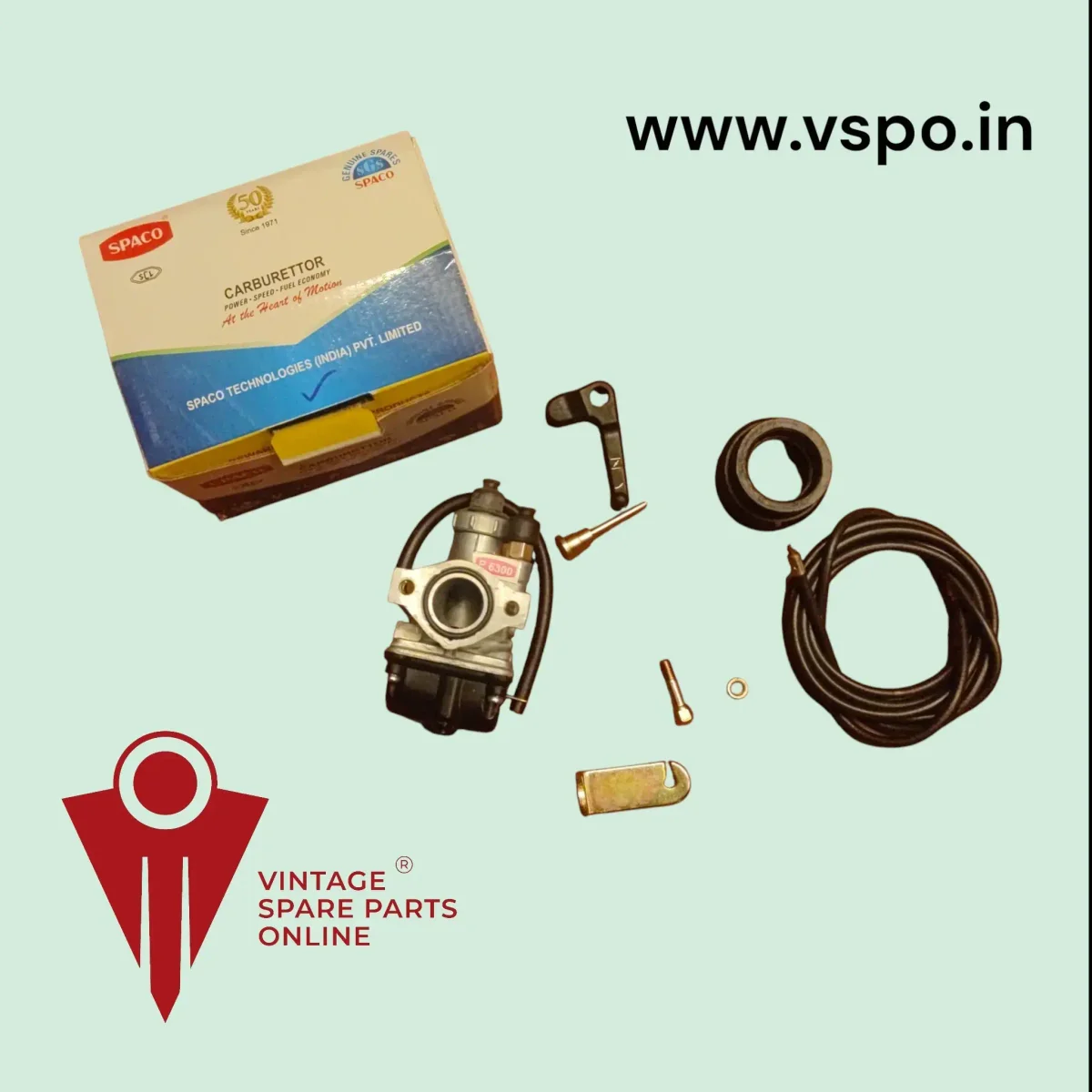 Flange carburator(P 6300) with kit for kinetic honda