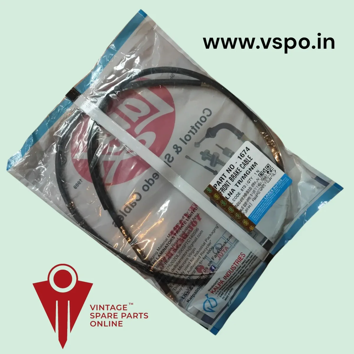 Front brake cable for kinetic luna tfr / magnum