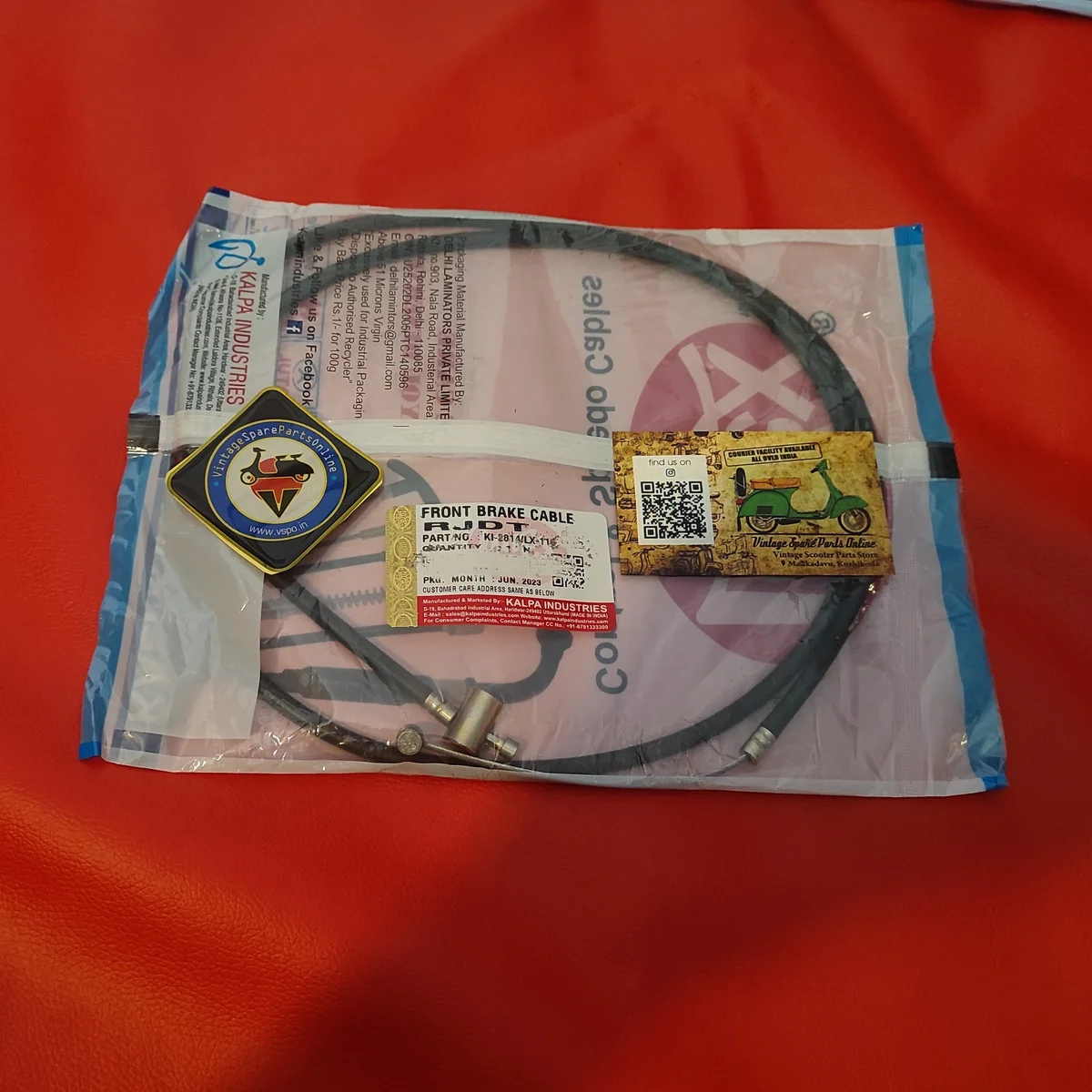 FRONT BRAKE CABLE FOR RAJDOOT