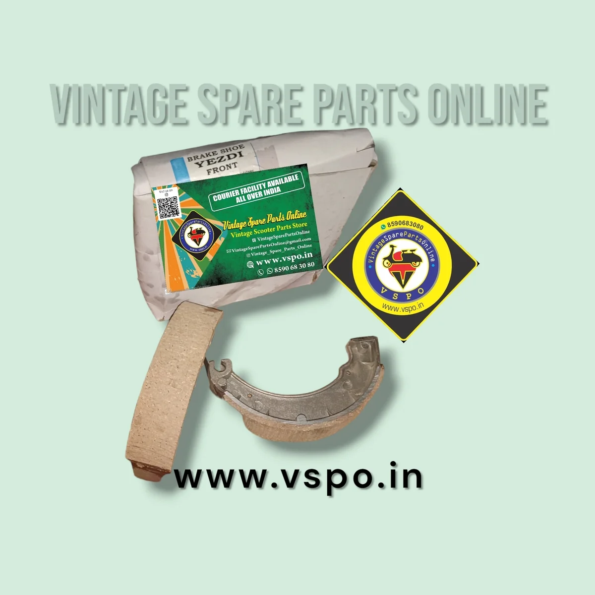 FRONT BRAKE SHOE FOR YEZDI