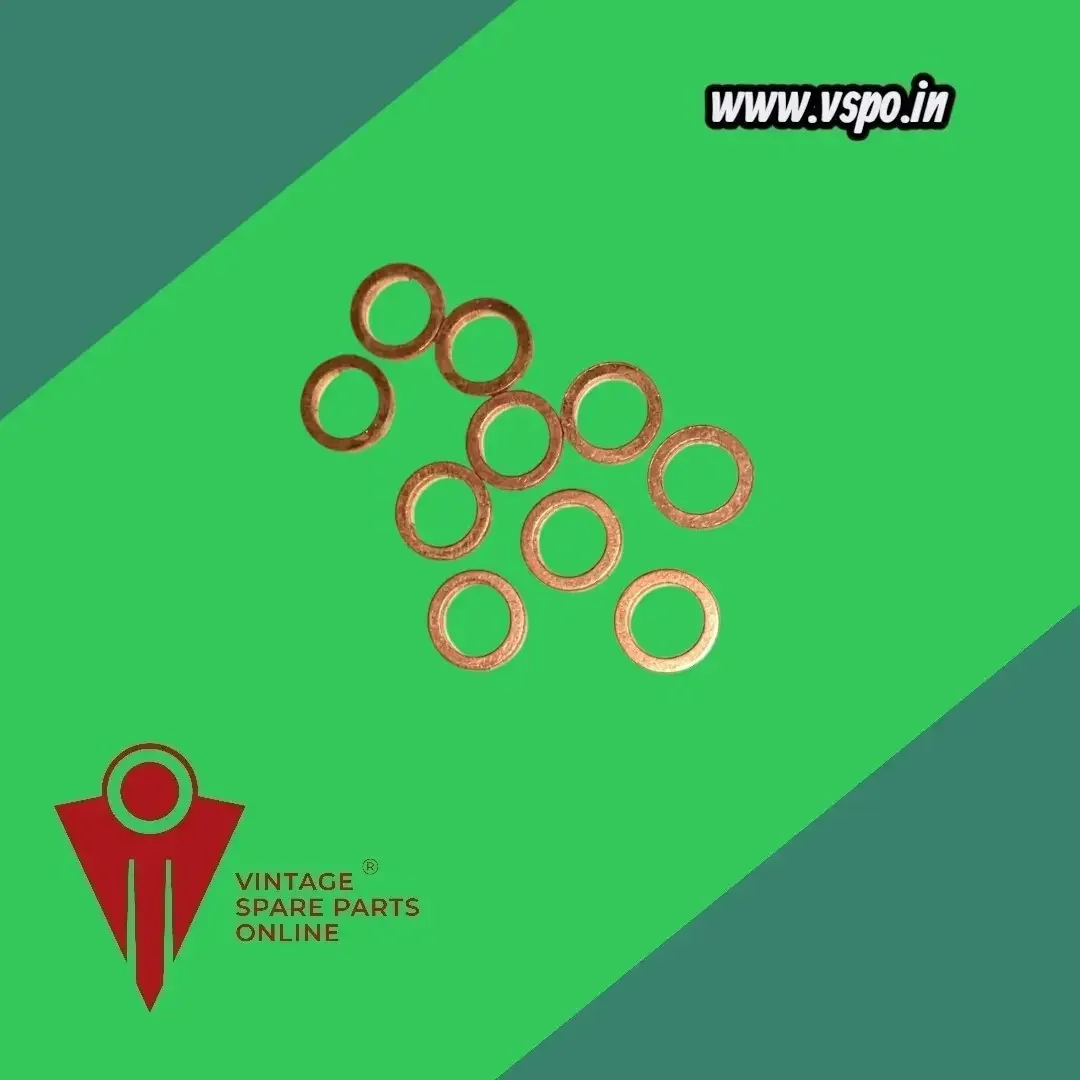 Front fork pump washer copper 1 piece for Yamaha RX 100