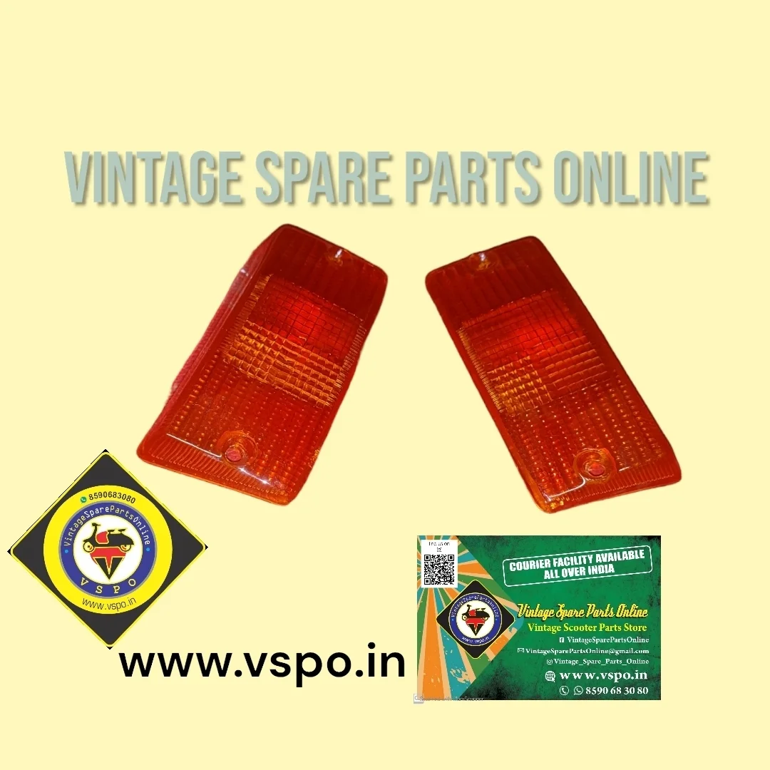 FRONT ORANGE INDICATOR GLASS FOR LML VESPA NV