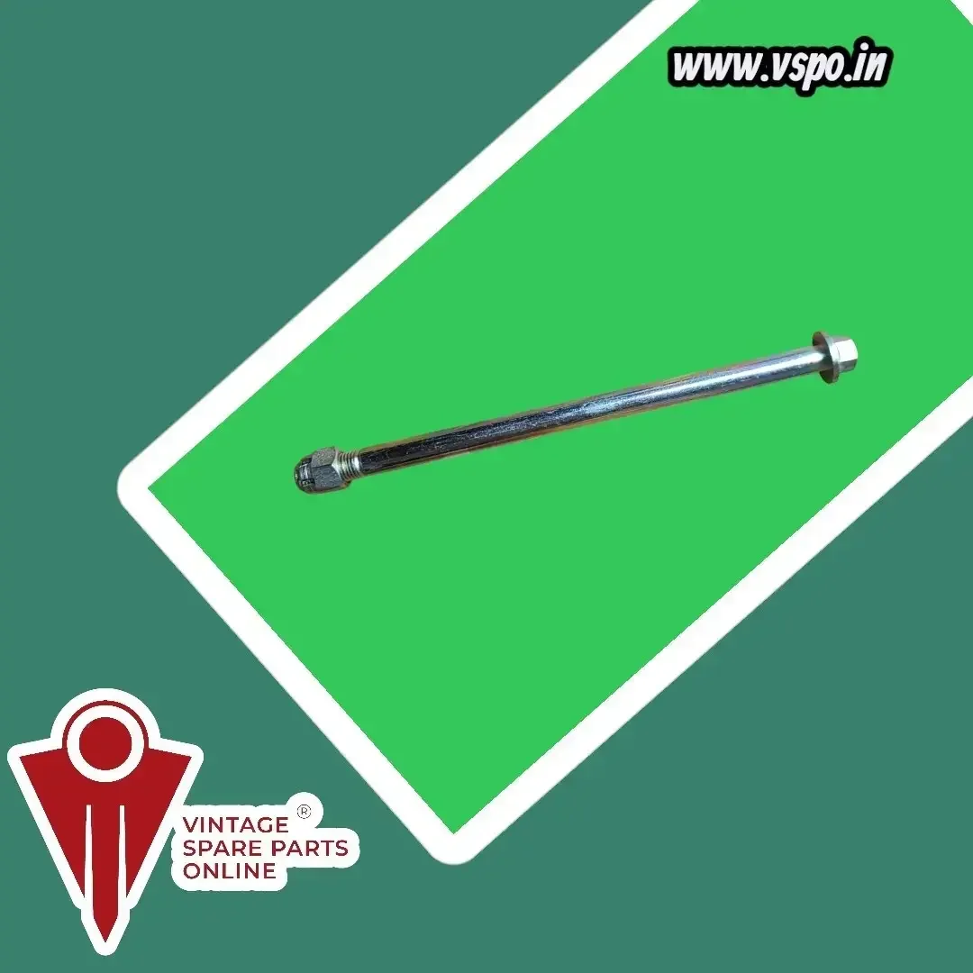 Front wheel axle with nut for Hero Honda CD 100