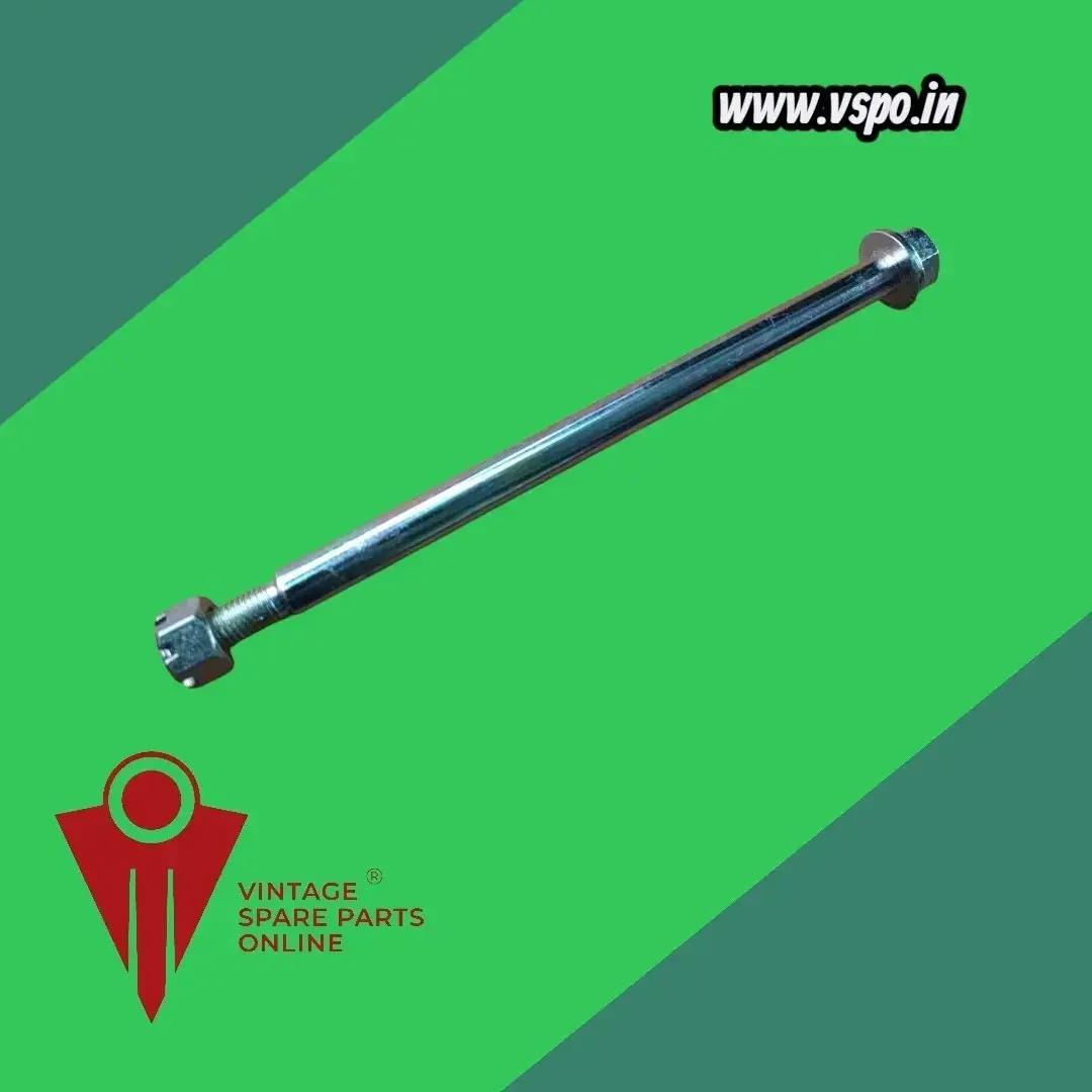 Front wheel axle with nut for Yamaha RX 100