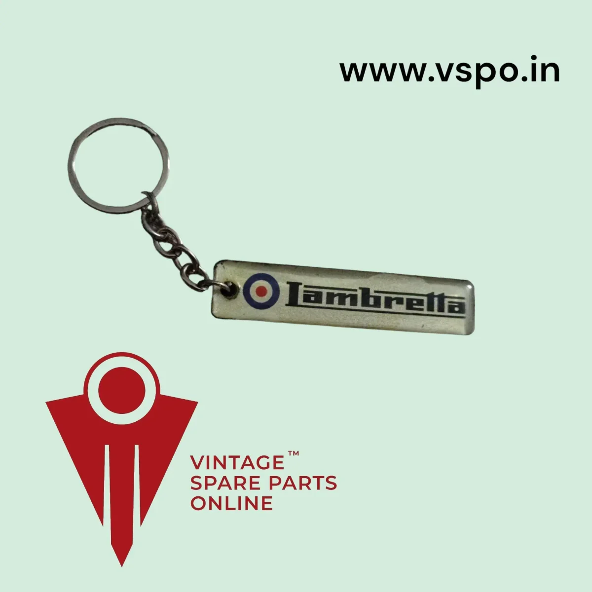 GEL TYPE RECTANGLE SHAPE LAMBRETTA PRINTED KEYCHAIN 2