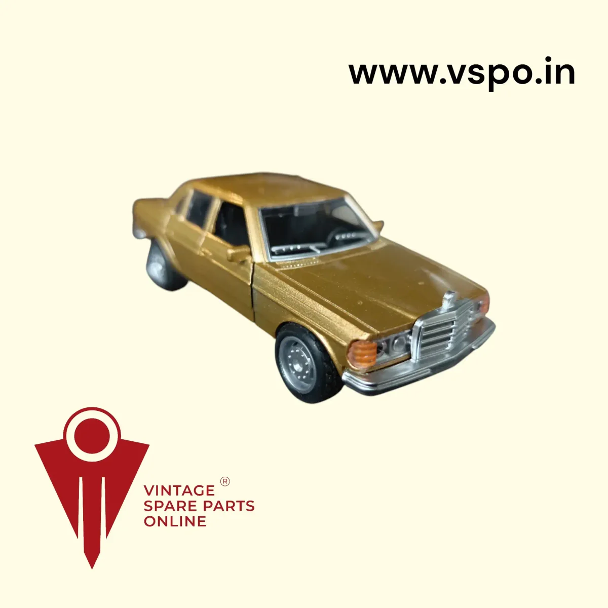 Golden colour Mercedes Benz W123 1/36 Metal Diecast Car