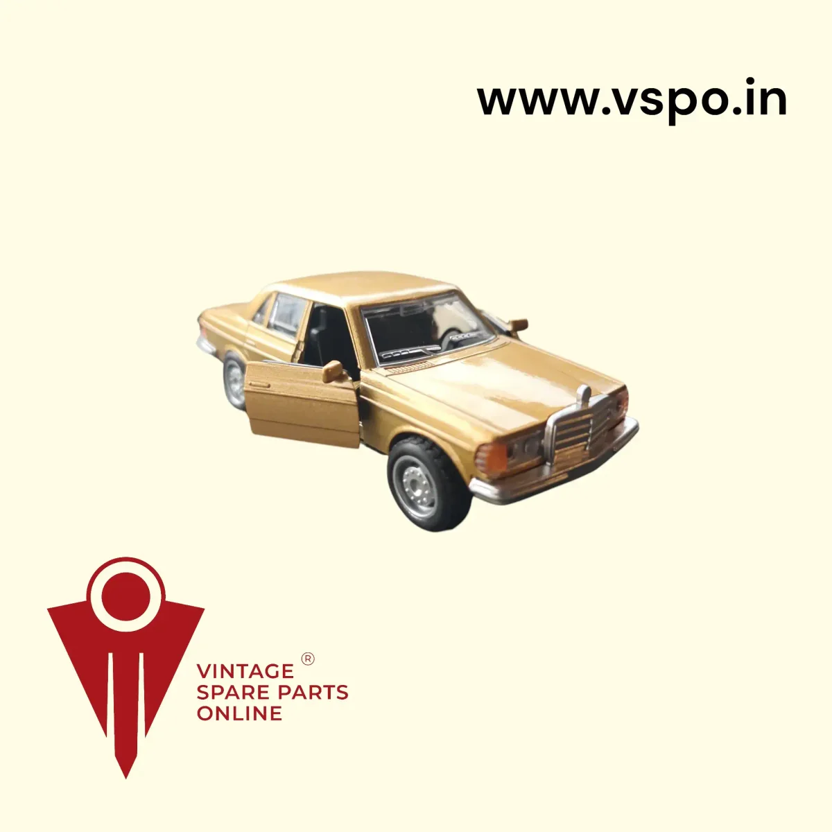 Golden colour Mercedes Benz W123 1/36 Metal Diecast Car 2