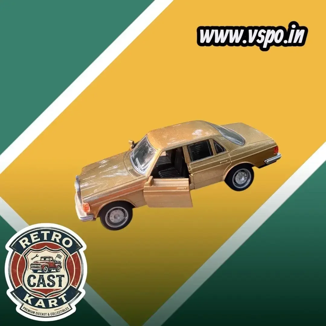 Golden colour Mercedes Benz W123 1/36 Metal Diecast Car 3