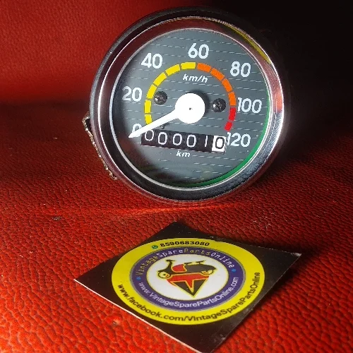 GRAY COLOUR PLAIN DIAL SPEEDO METER FOR VESPA150 PRIYA SUPER