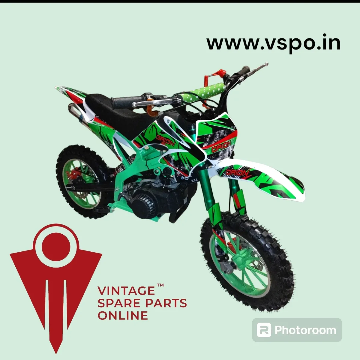 GREEN 50 CC KIDS DIRT BIKE