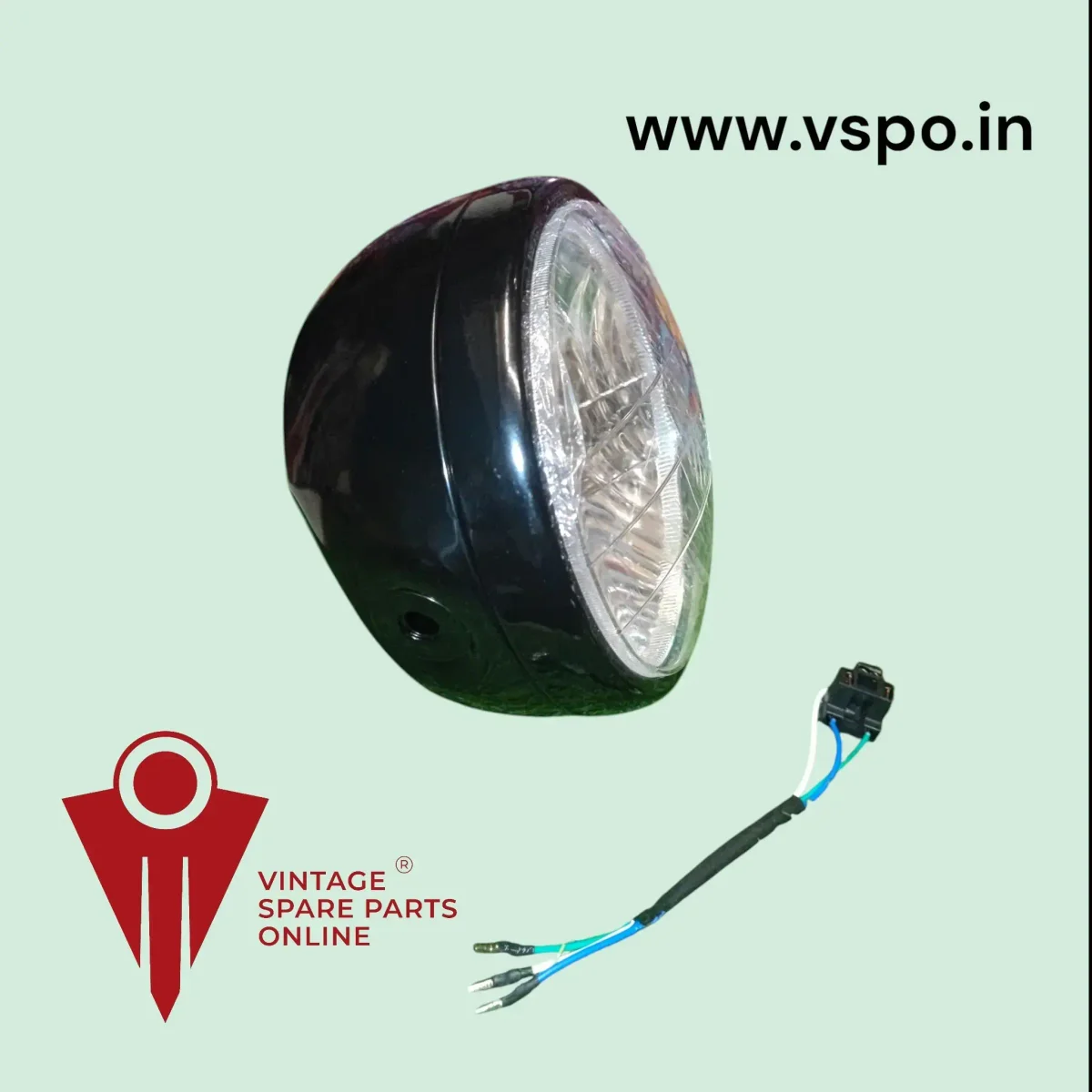 Head light set with out grill for yezdi roadking
