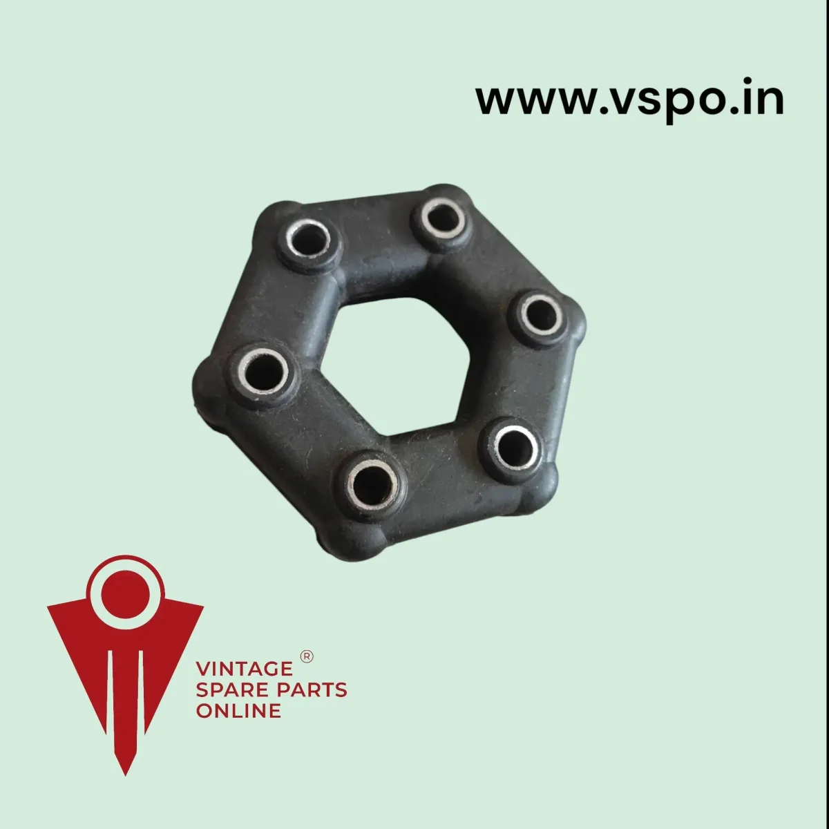 HEXAGONAL COUPLING RUBBER FOR LAMBRETTA AUTO RICKSHAW
