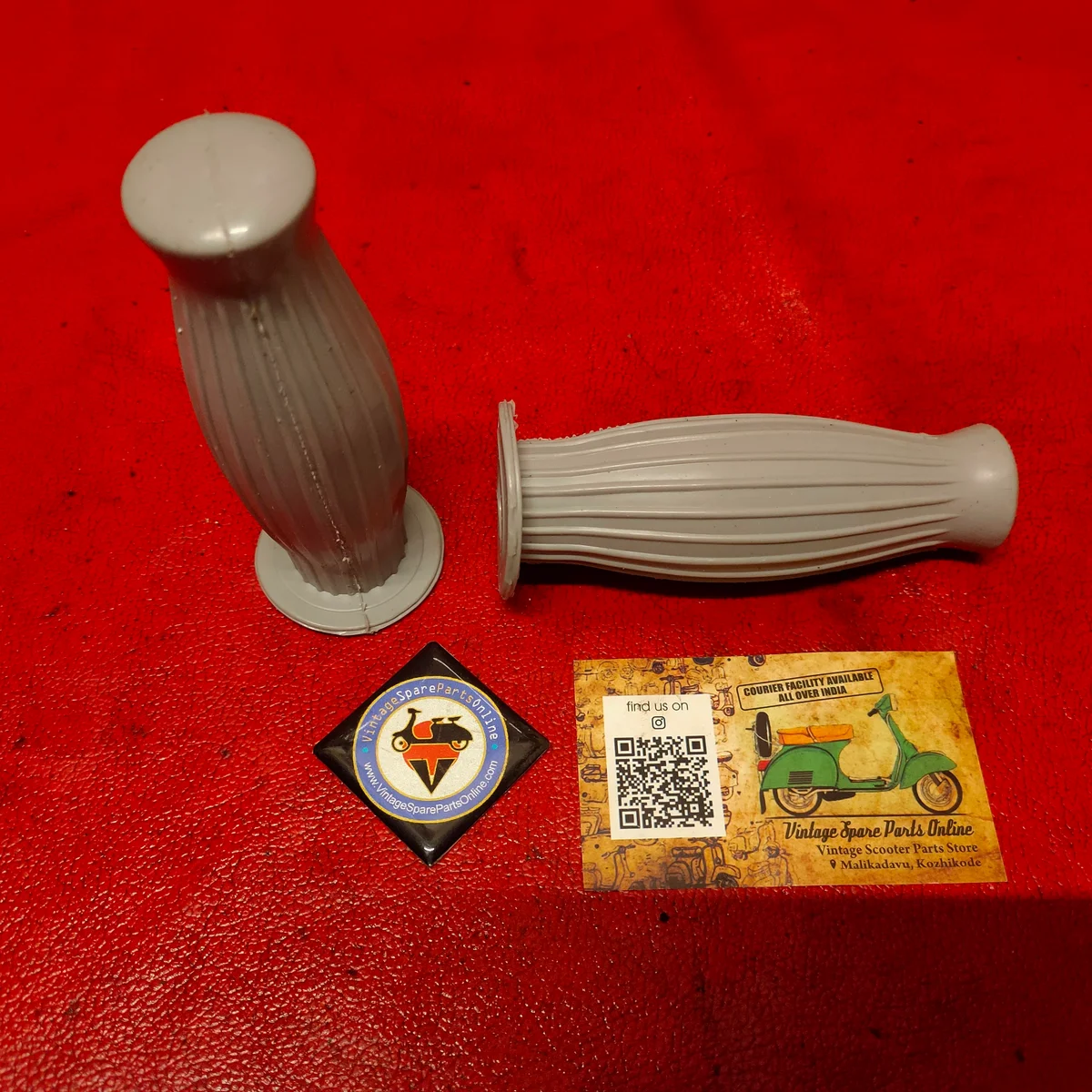 IMPORTED THAILAND GRAY BALLOON GRIP FOR VESPA 150