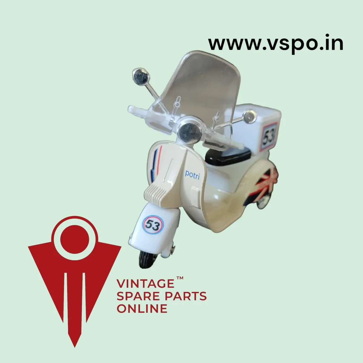 IVORY COLOUR LML VESPA SCALE MODEL