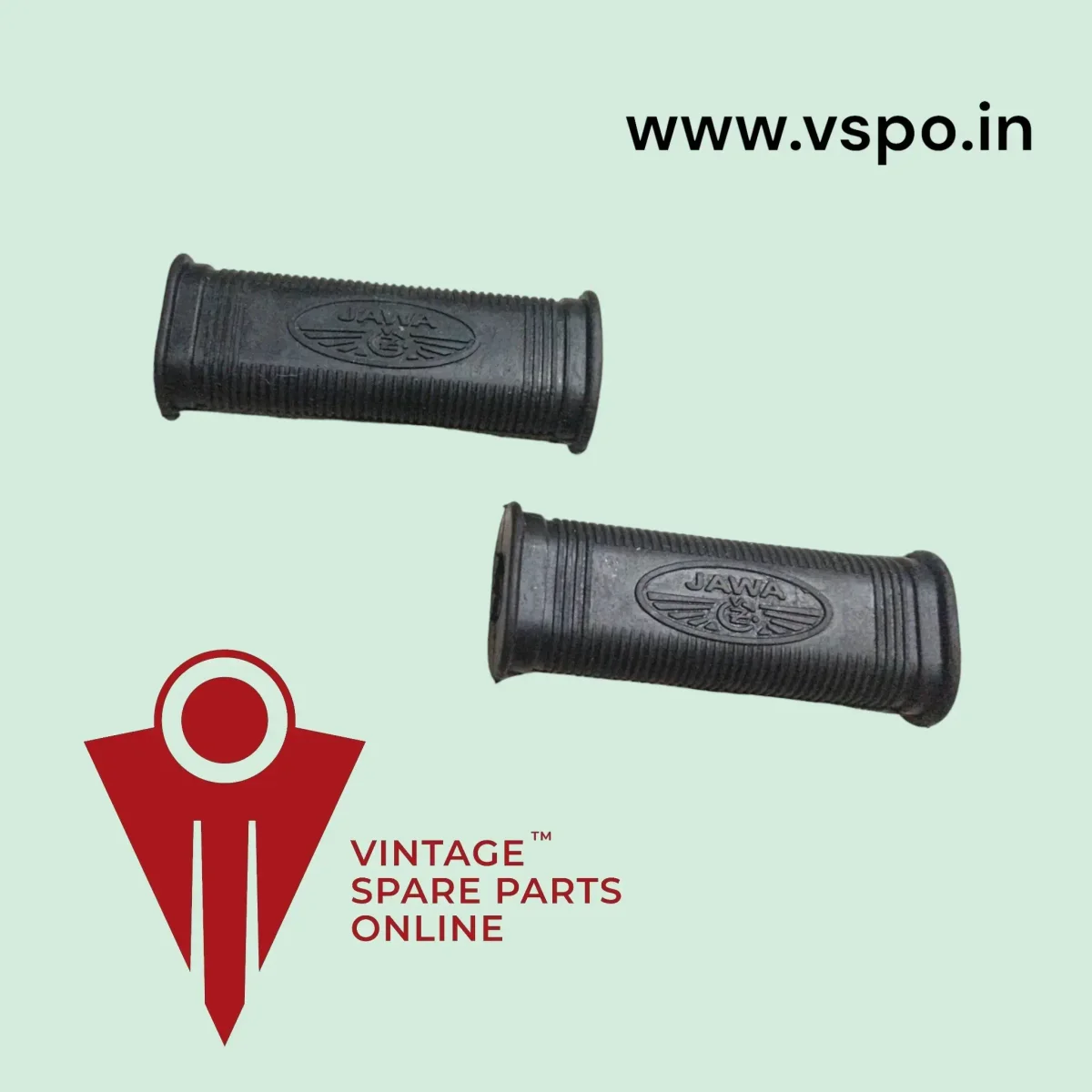 JAWA EMBOSSED FRONT FOOT REST RUBBER