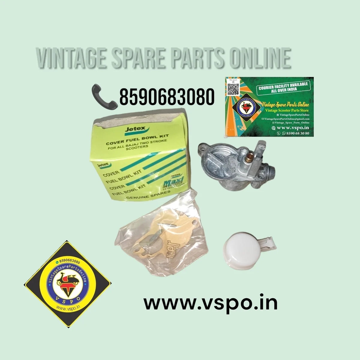 JETEX BRAND FLOAT CHAMBER KIT FOR BAJAJ SCOOTERS