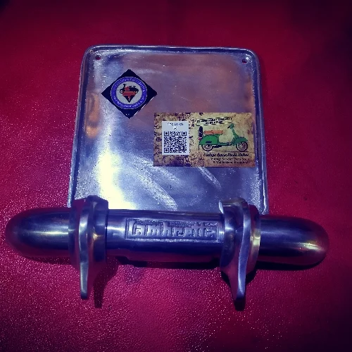 LAMBRETTA PUNCHED ALUMINIUM NUMBER PLATE