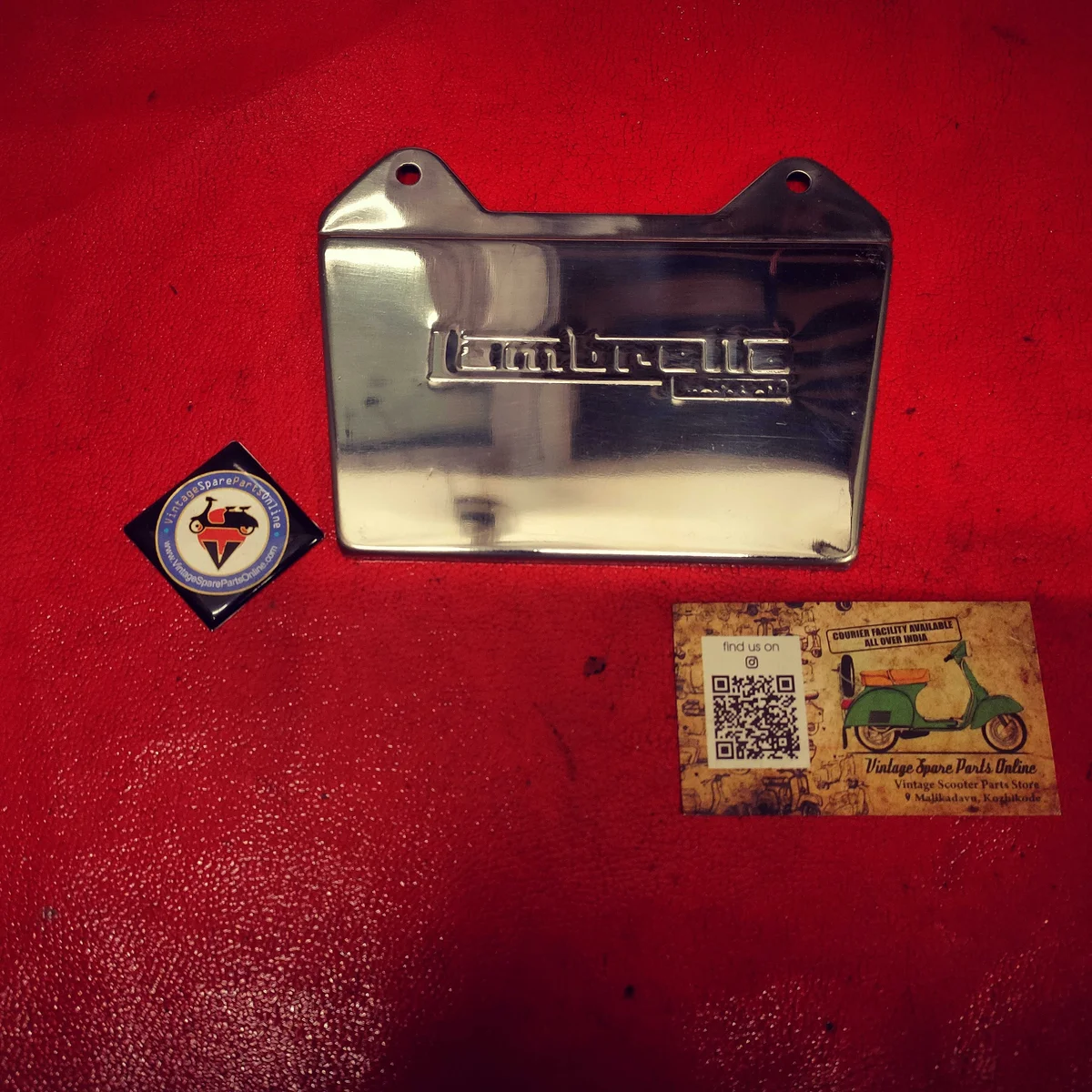 LAMBRETTA PUNCHED STEEL MUDFLAP FOR GP AND VIJAI SUPER