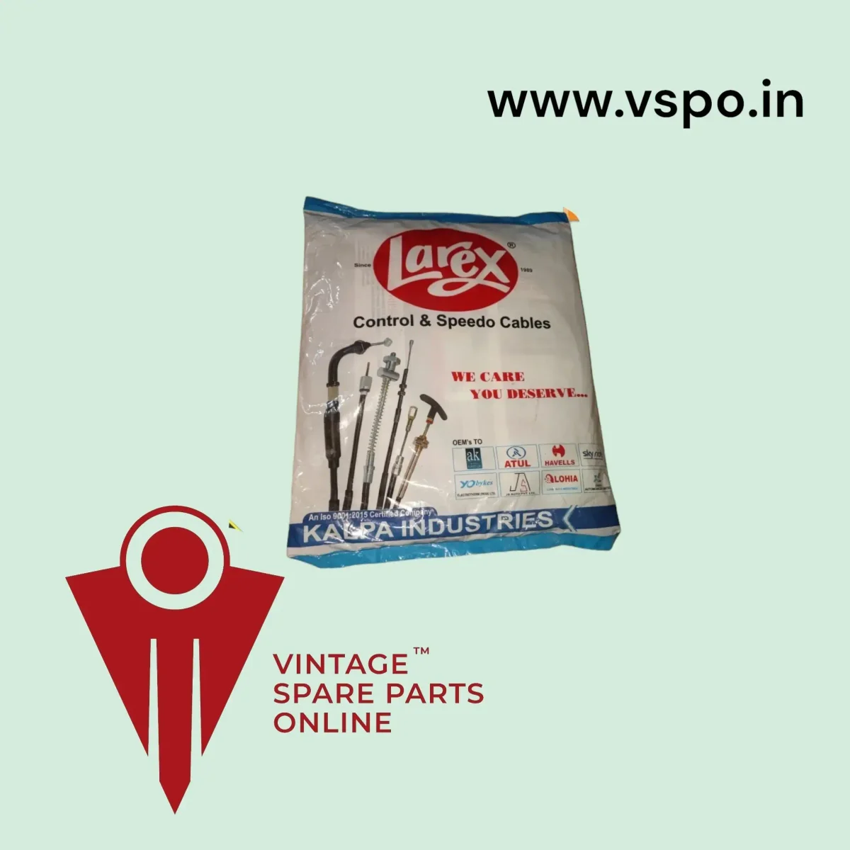 LAREX BRAND CABLE KIT FOR BAJAJ CHETAK
