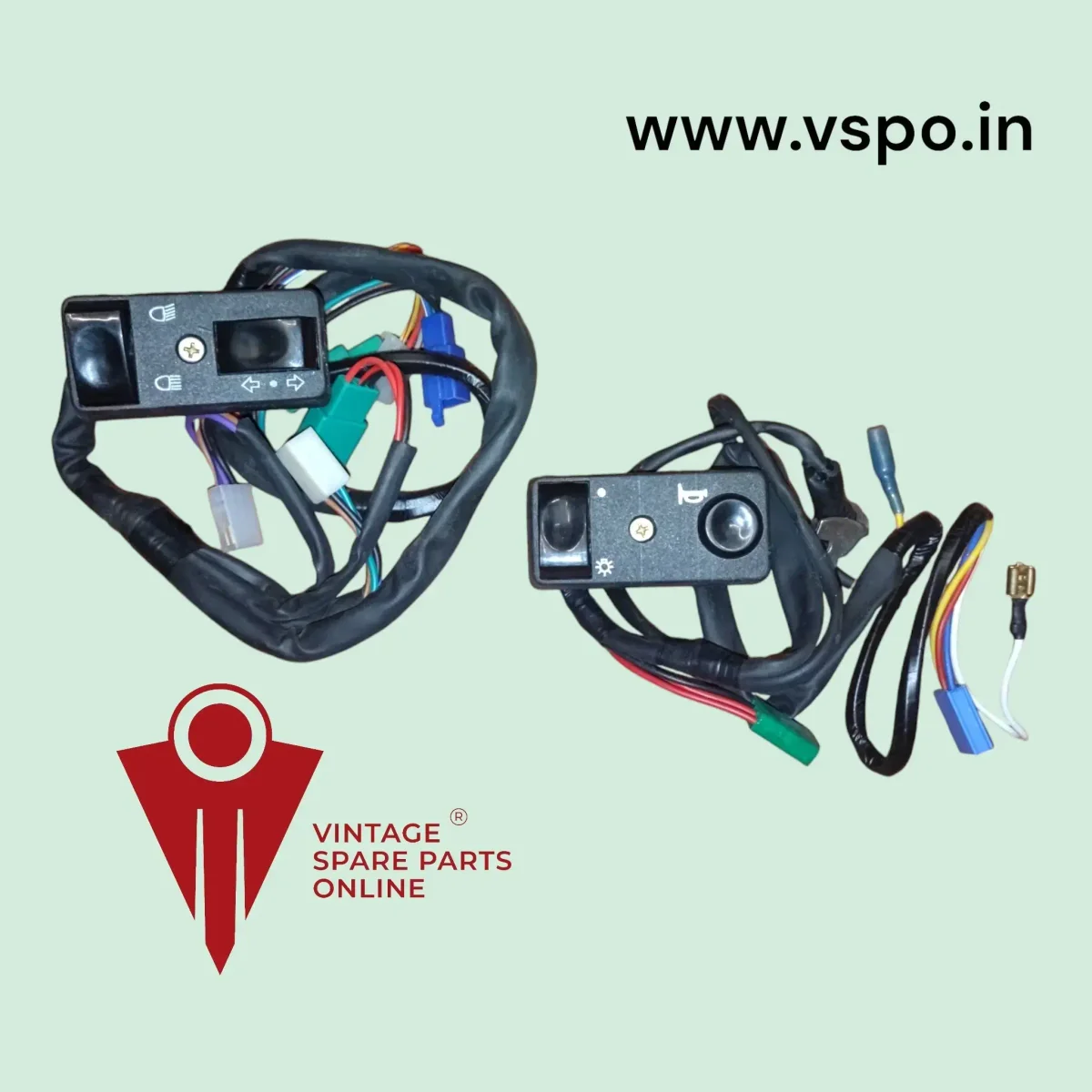 LEFT AND RIGHT SIDE CONTROL SWITCH SET FOR 2000 MODEL CHETAK