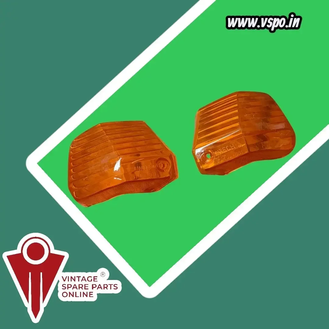 Light orange rear indicator glass LH and RH for Kinetic honda zoom