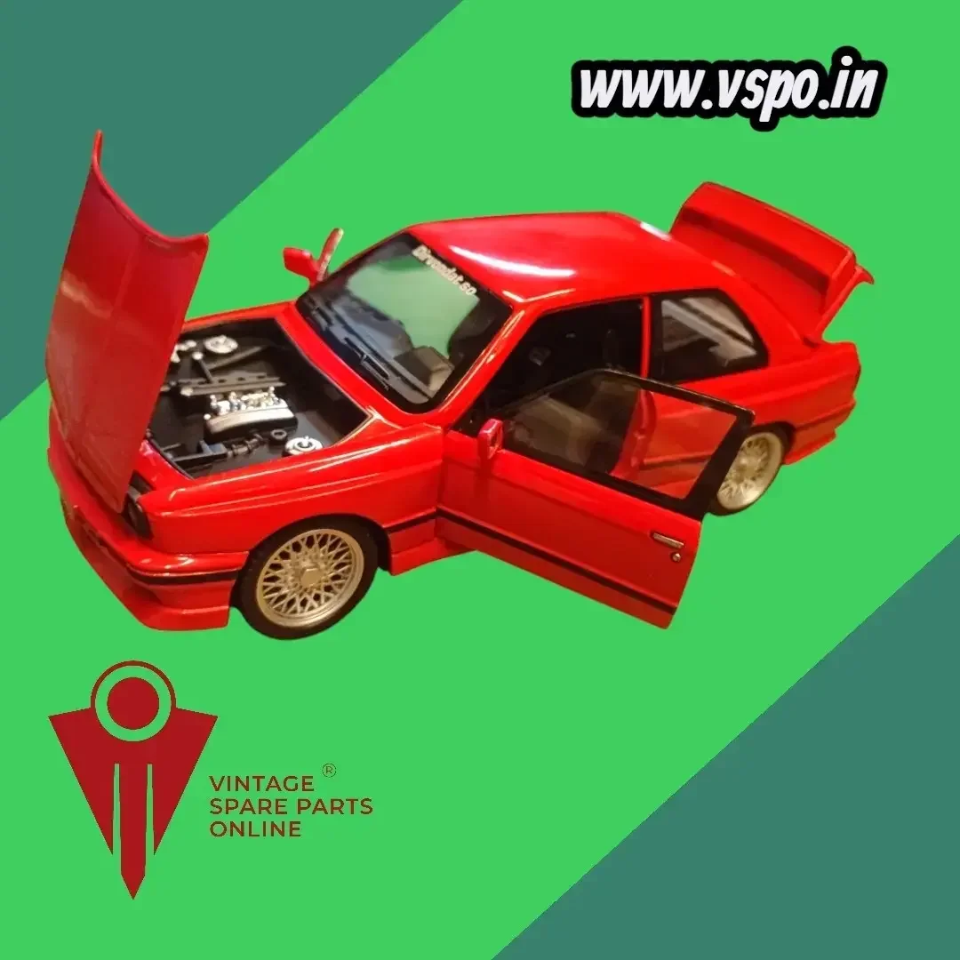 Light red colour BMW M3 1988 E30 1:24 Diecast Metal Car