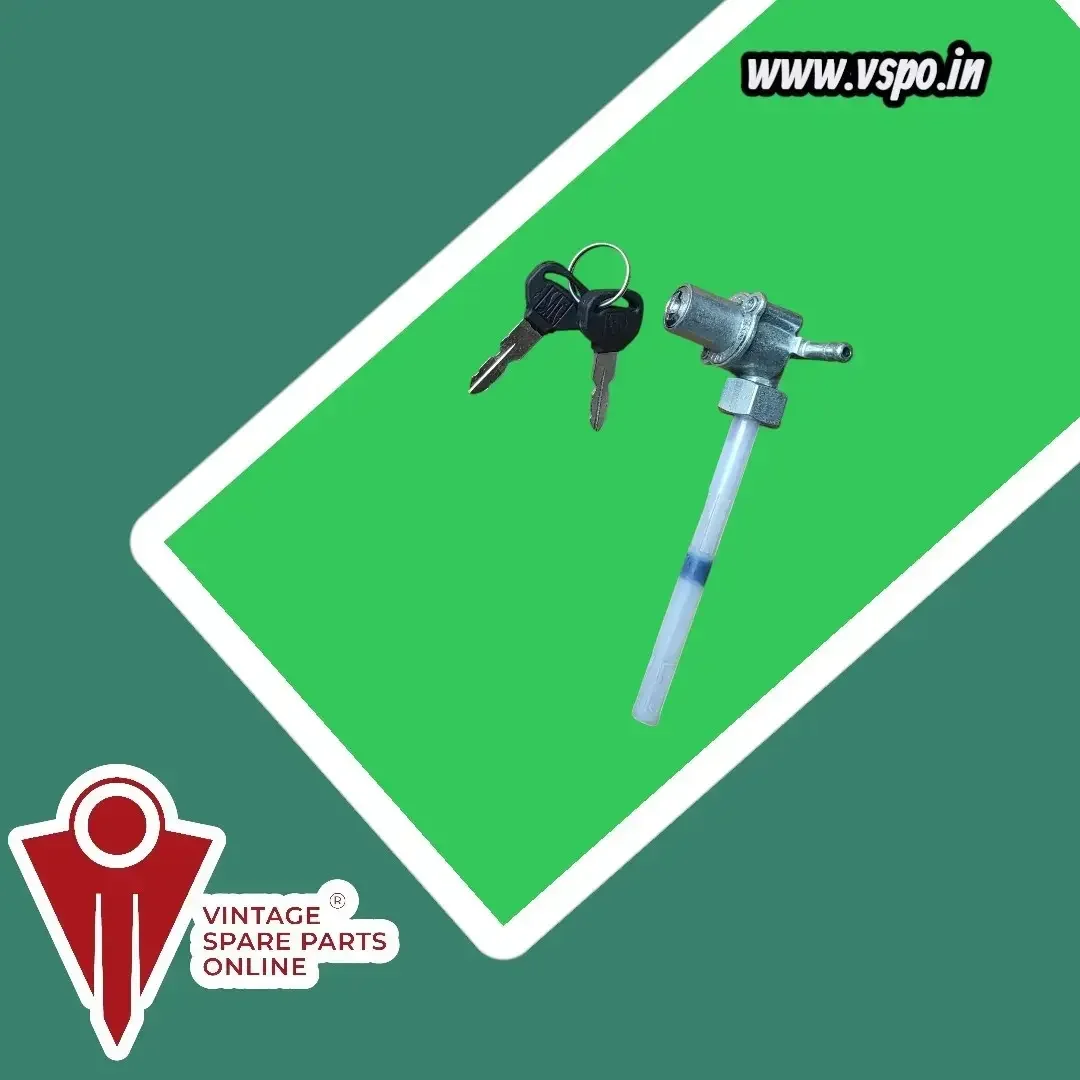 Lock type of petrol tap with key for Hero Honda CD 100
