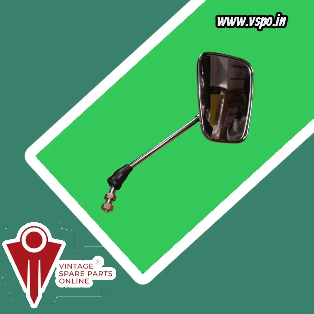 Long rod chrome squre mirror 1 piece for scooters