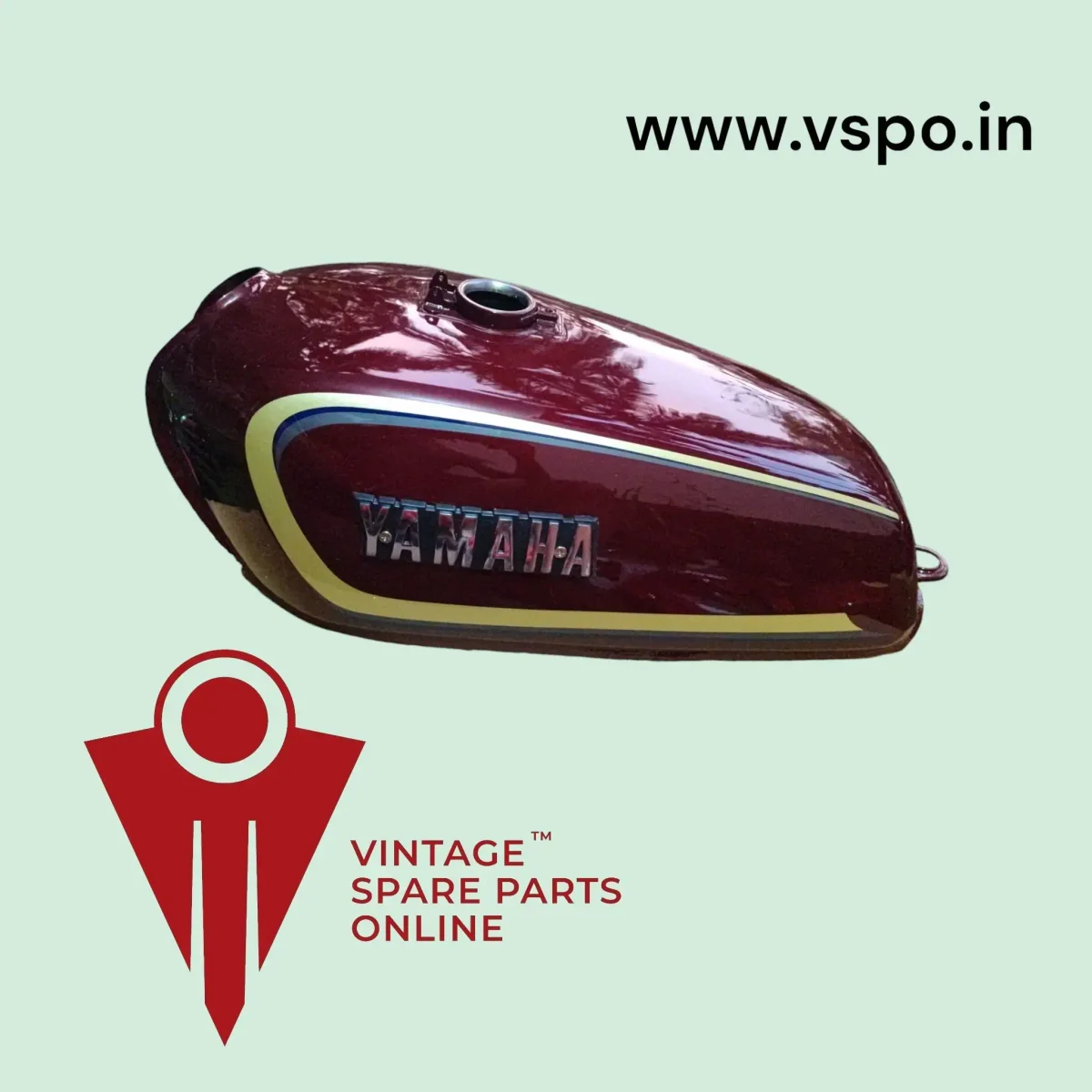 MAROON PETROL TANK FOR YAMAHA RX135