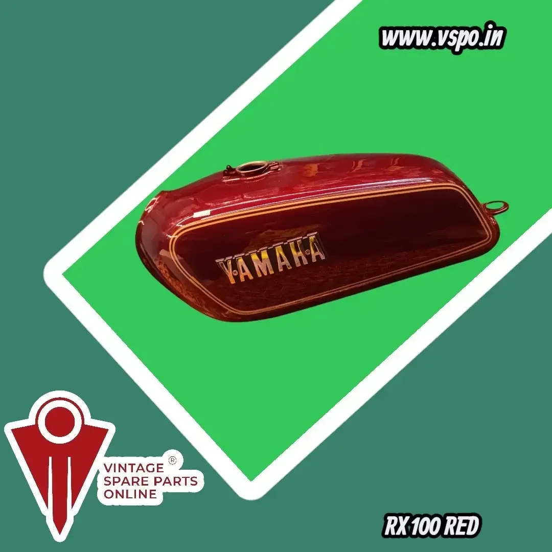 MAROON PETROL TANK SET FOR YAMAHA RX100 4