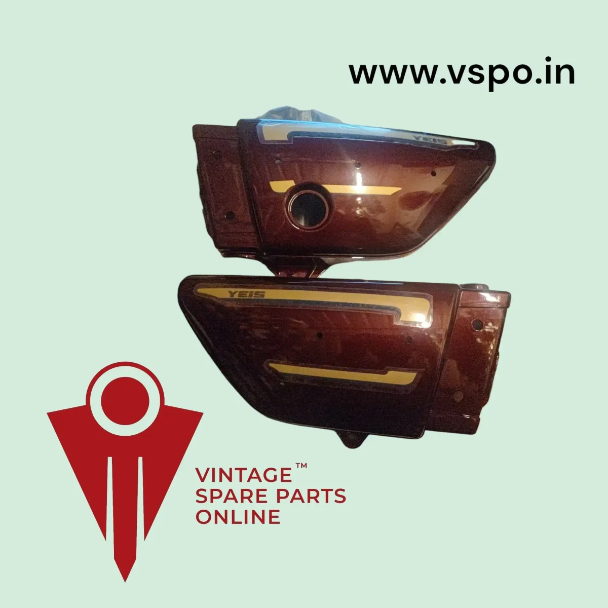 MAROON SIDE PANEL SET FOR YAMAHA RX135