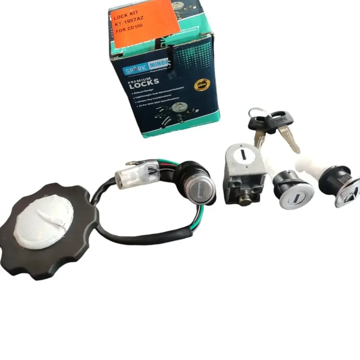 MINDA BRAND LOCK KIT FOR HERO HONDA CD100 3