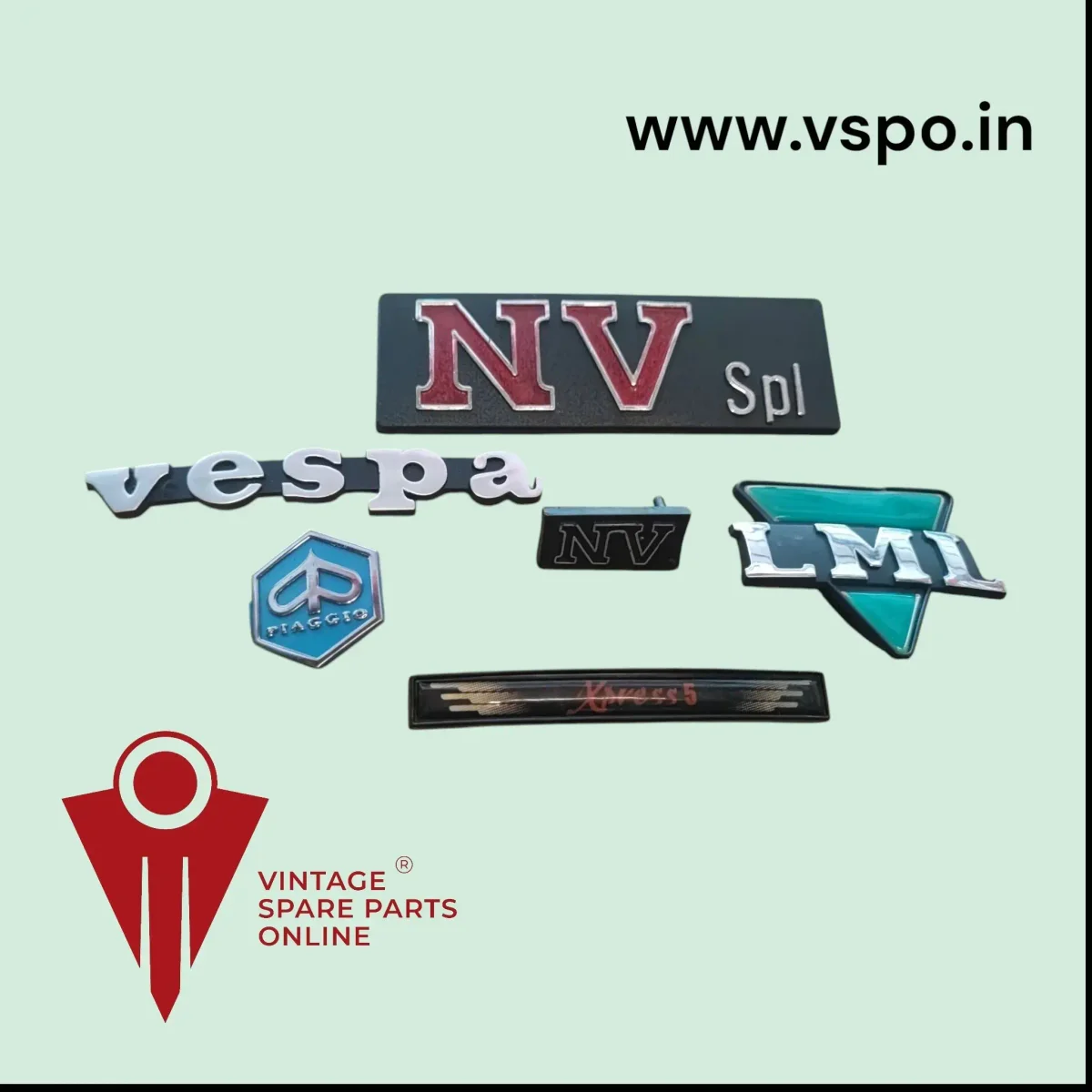Monogram Kit For Paiggio Vespa Nv Spl Express With Triangle Logo