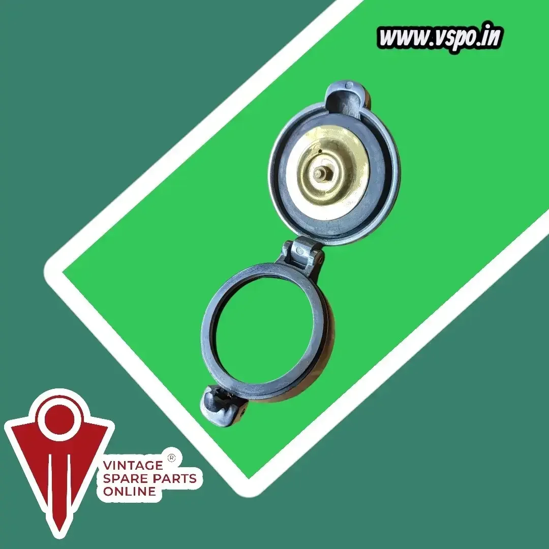 Monza style 2.5" flip-top petrol tank cap for British bikes 3