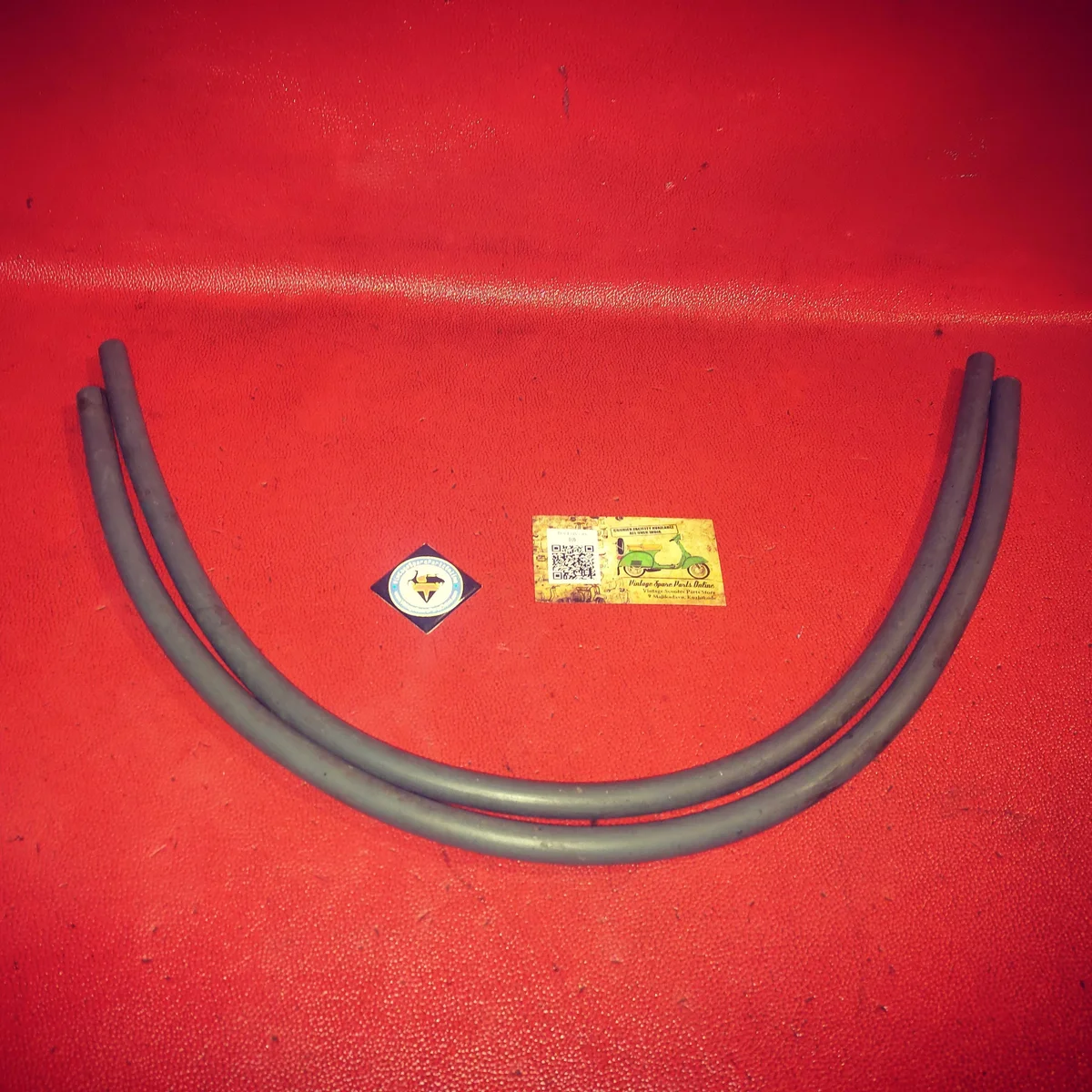 OE TYPE PVC GRAY LEG SHIELD BEEDING FOR LAMBRETTA, VIJAI SUPER