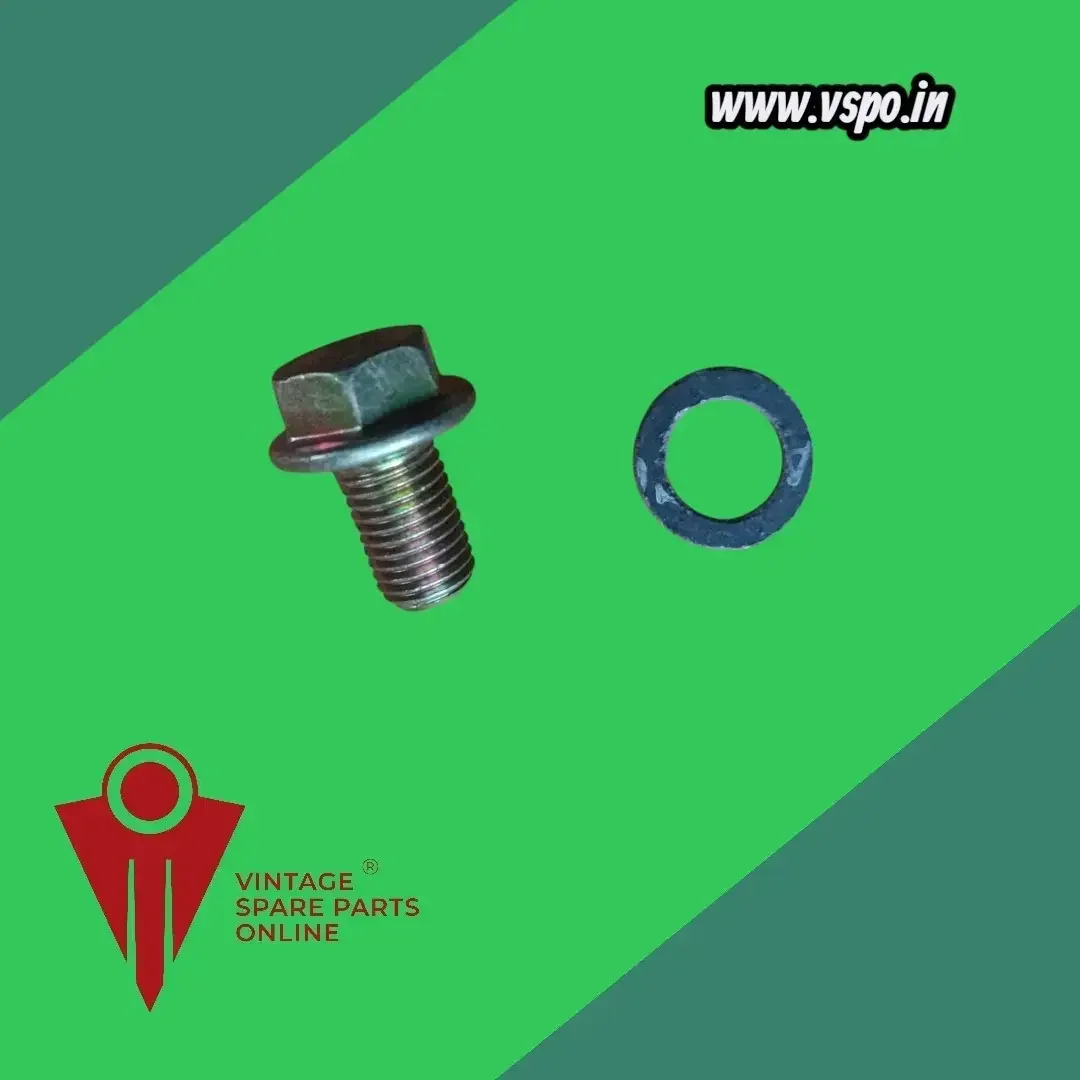 Oil drain Bolt with gasket for Yamaha RX 100