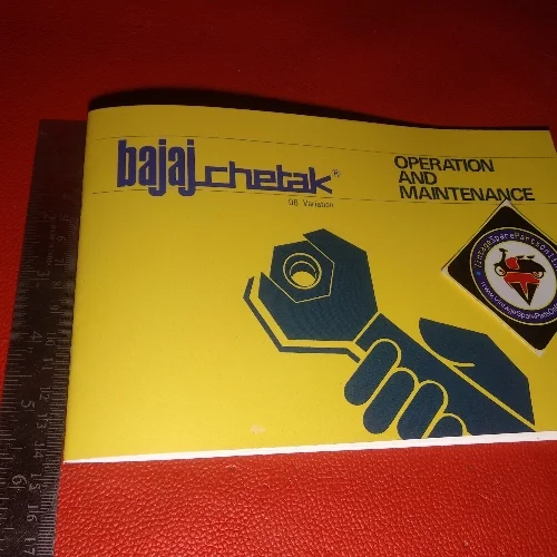 OPERATION AND MAINTANANCE MANUAL BOOK FOR OLD MODEL CHETAK