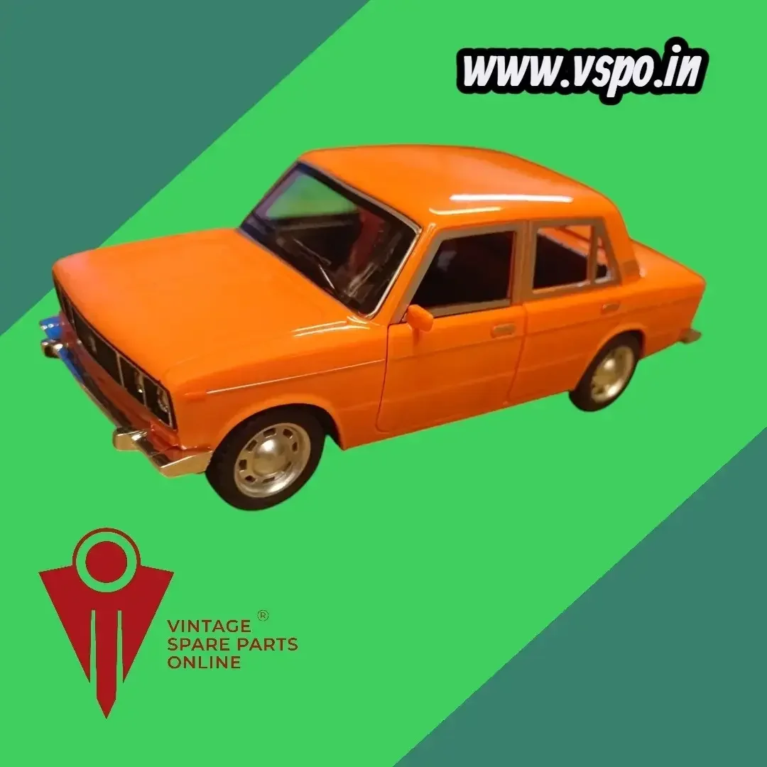 Orange colour Lada vaz 2107 metal diecast model car 1:24 scale