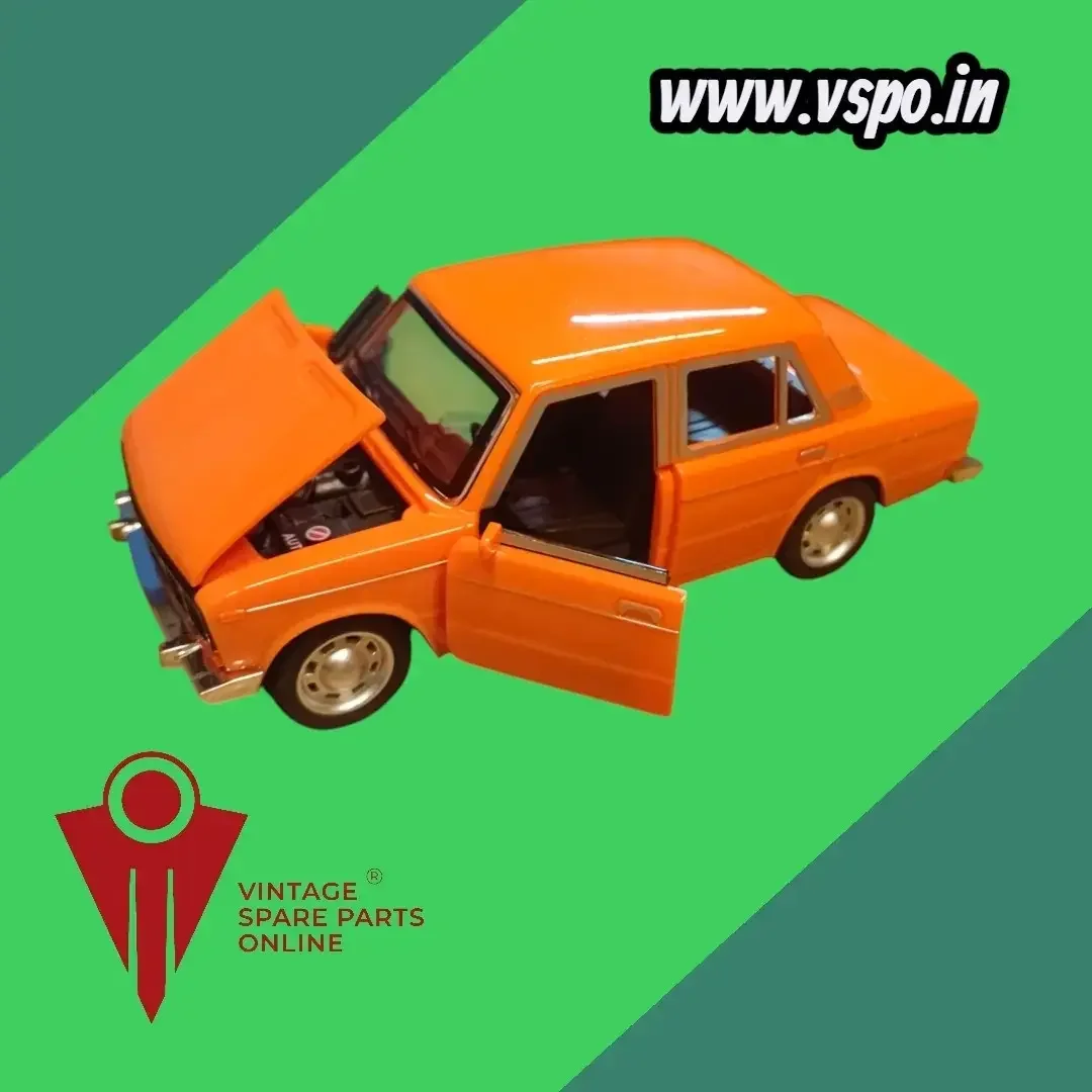 Orange colour Lada vaz 2107 metal diecast model car 1:24 scale 2
