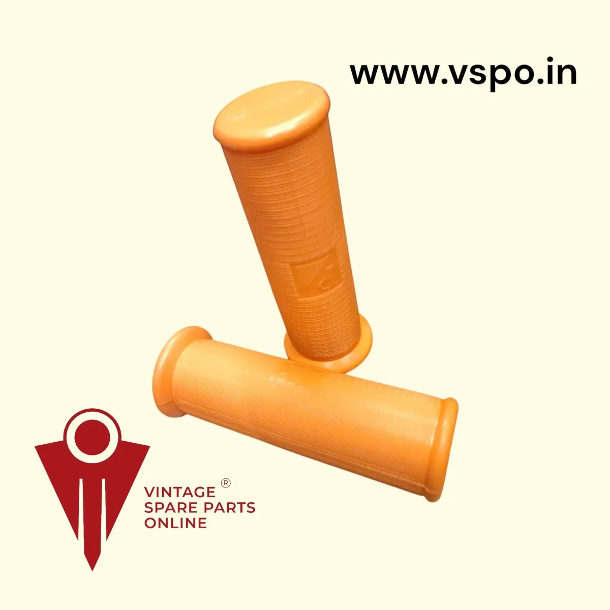 Orange piaggio grip for vespa