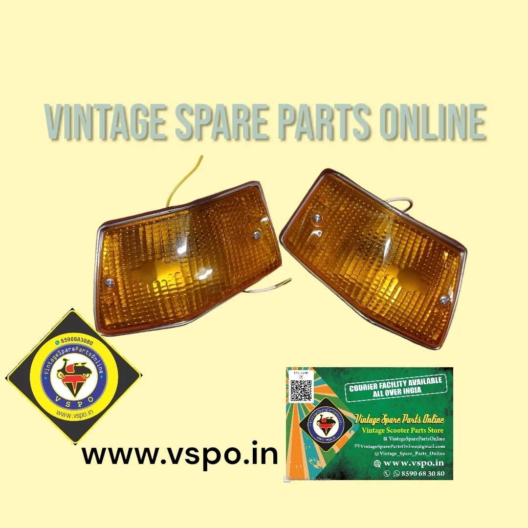 ORANGE REAR INDICATOR SET FOR LML VESPA NV