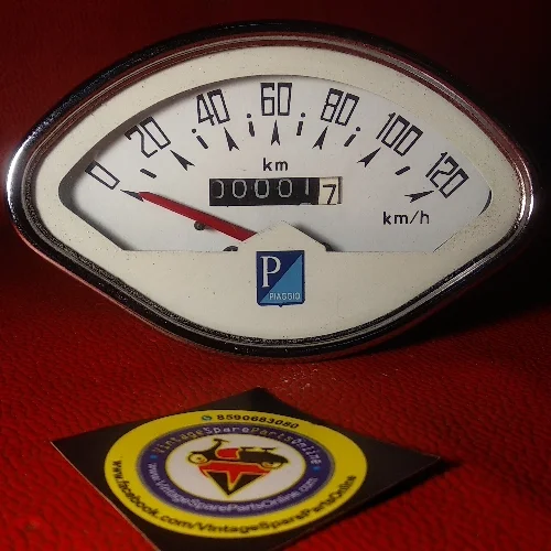 ORDINARY WHITE DIAL SPEEDOMETER FOR BAJAJ CHETAK