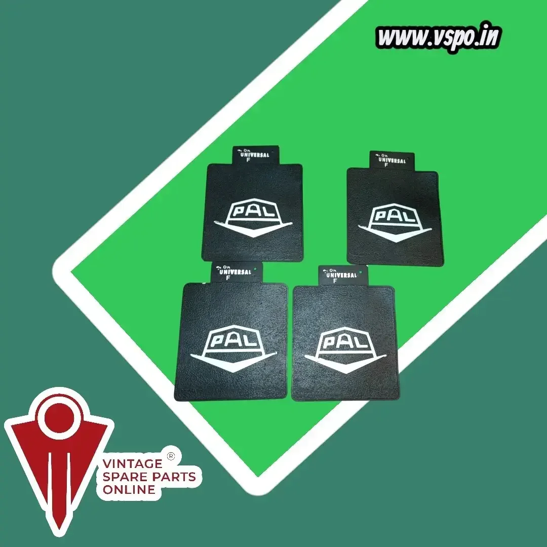 PAL embossed mud flap set of 4 piece for padmini
