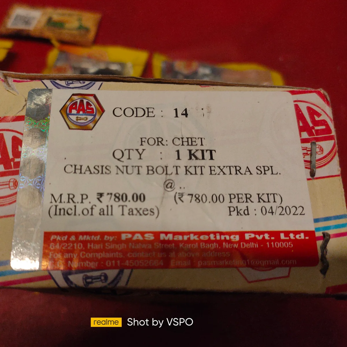 PAS BRAND COMPLETE NUT BOLT KIT FOR BAJAJ CHETAK 2